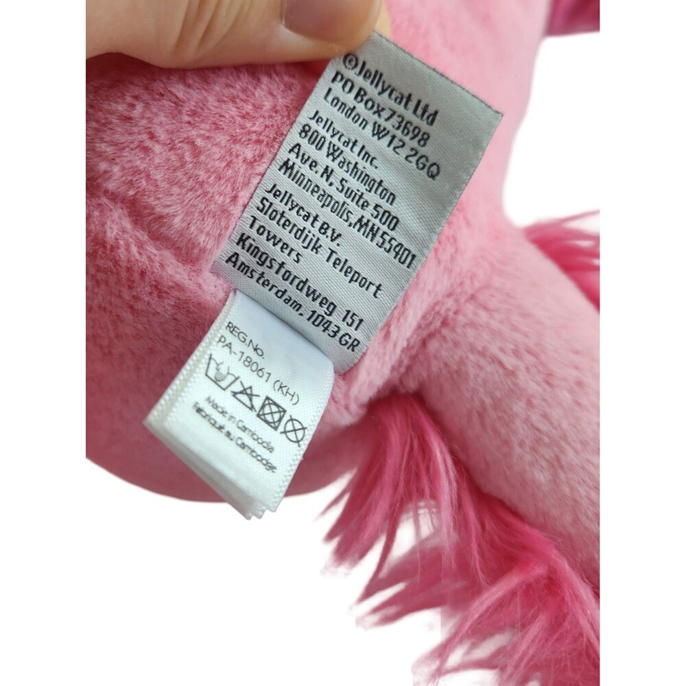 Jellycat Alice Axolotl Pink Plush 13" Soft Stuffed Animal Retired Rare EUC - Picture 11 of 12